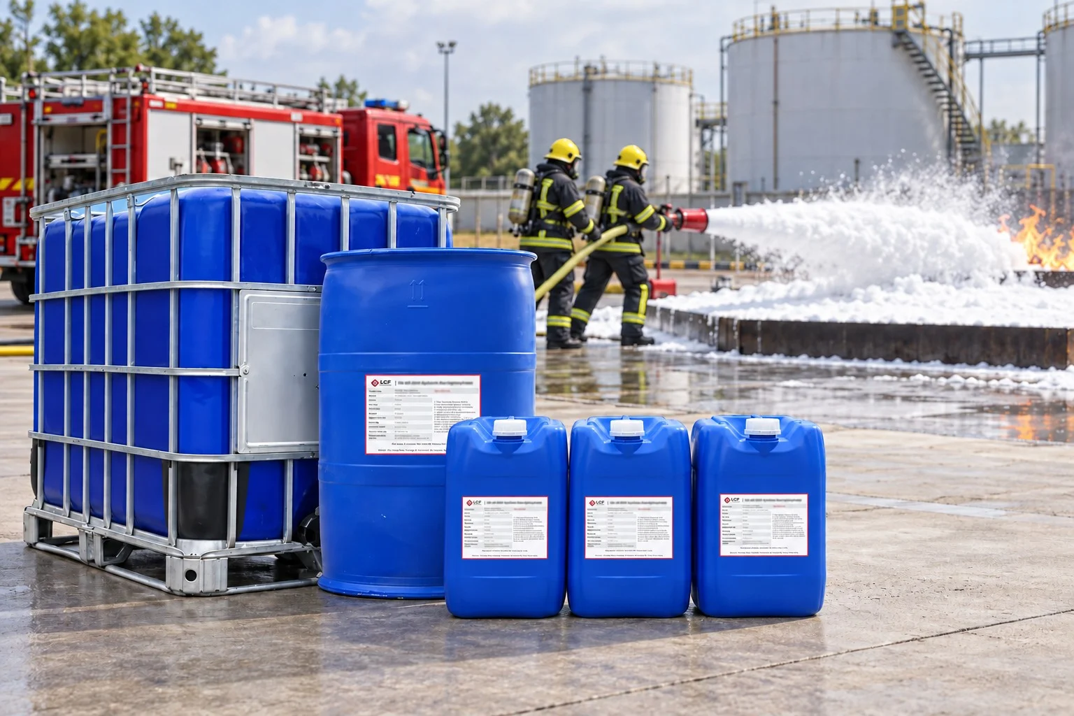 Firefighting Foam Packaging and Application