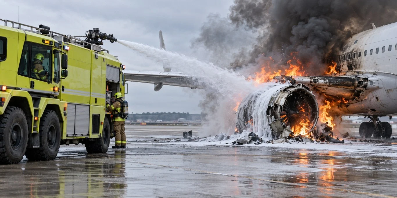 AFFF_Aircraft_Fuel_System_Fire_Day AFFF Application for Aircraft Fuel Fires